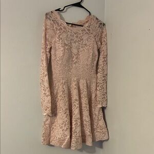 My Michelle Soft Pink Lace Dress